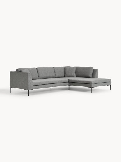 Lux Emma Corner Couch with Metal Legs