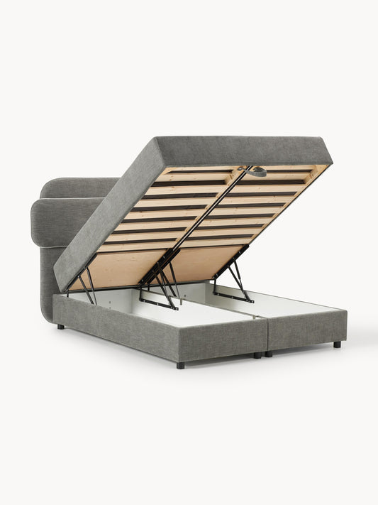 Lux Enrica Bed (Box Spring) with Storage
