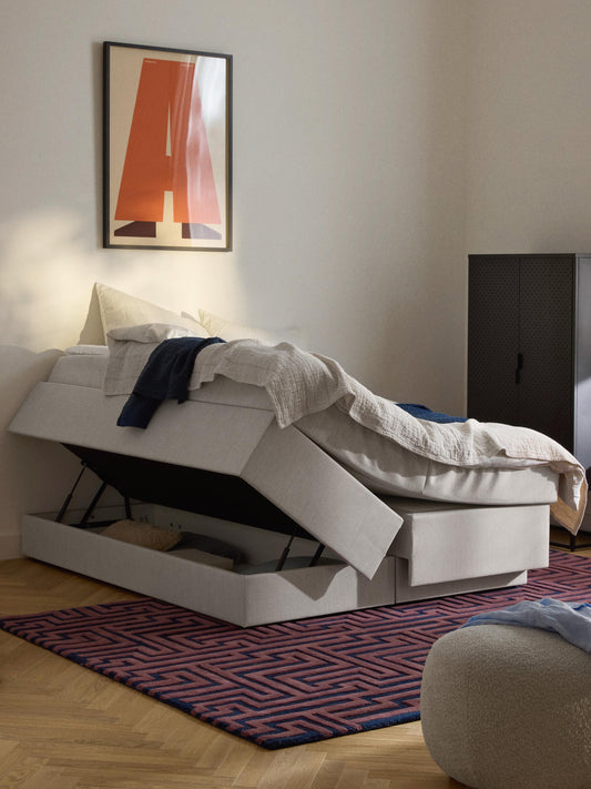 Lux Enya Bed (Box Spring) with Storage
