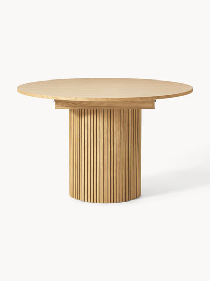Lux Filo Extendable Grooved-Texture Dining Table, 120 - 160 x 75 cm