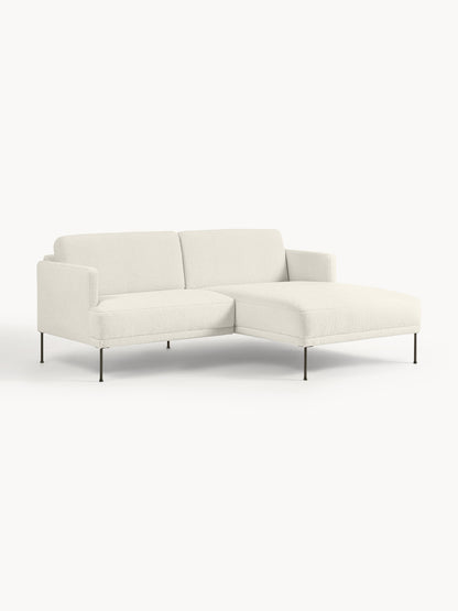 Lux Fluente Small Corner Couch in Teddy Fabric