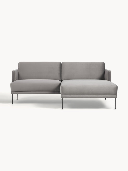 Lux Fluente Small Velvet Corner Couch
