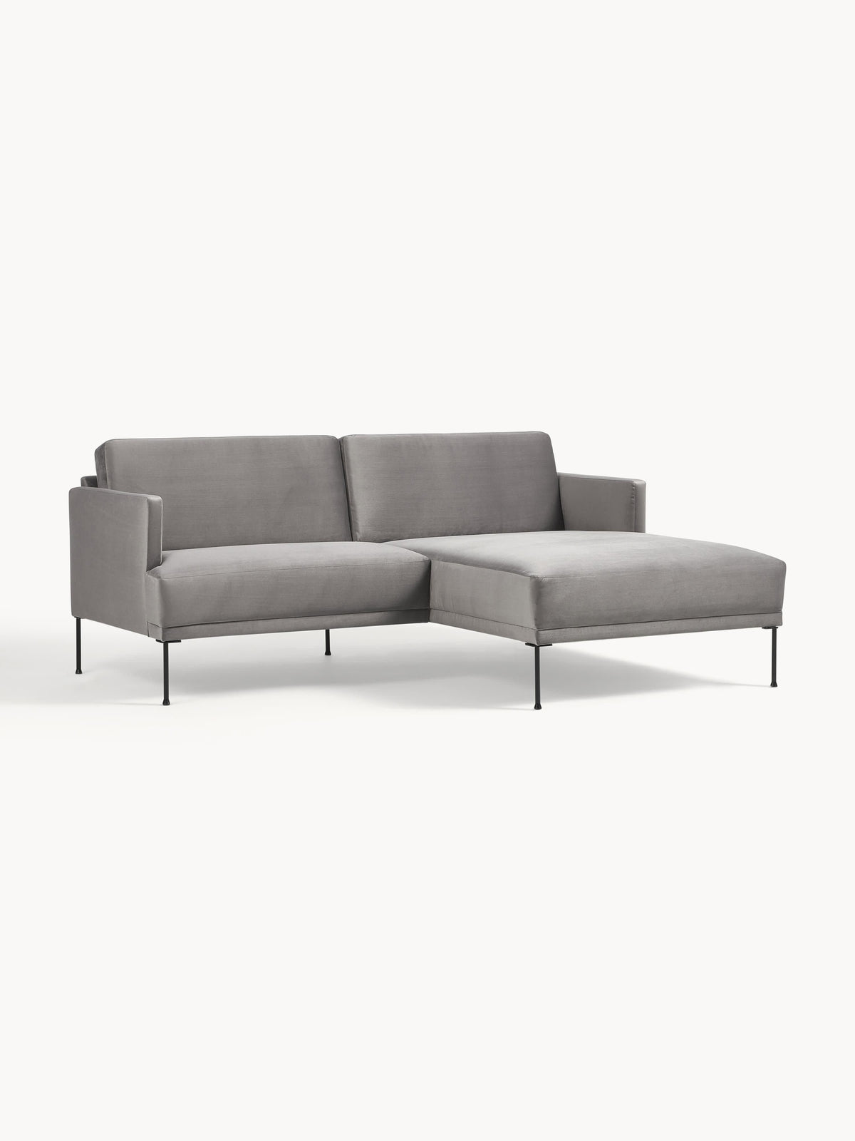 Lux Fluente Small Velvet Corner Couch