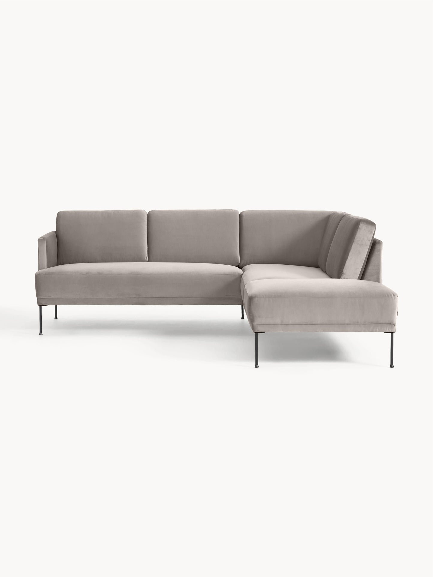 Lux Fluente Velvet Corner Couch