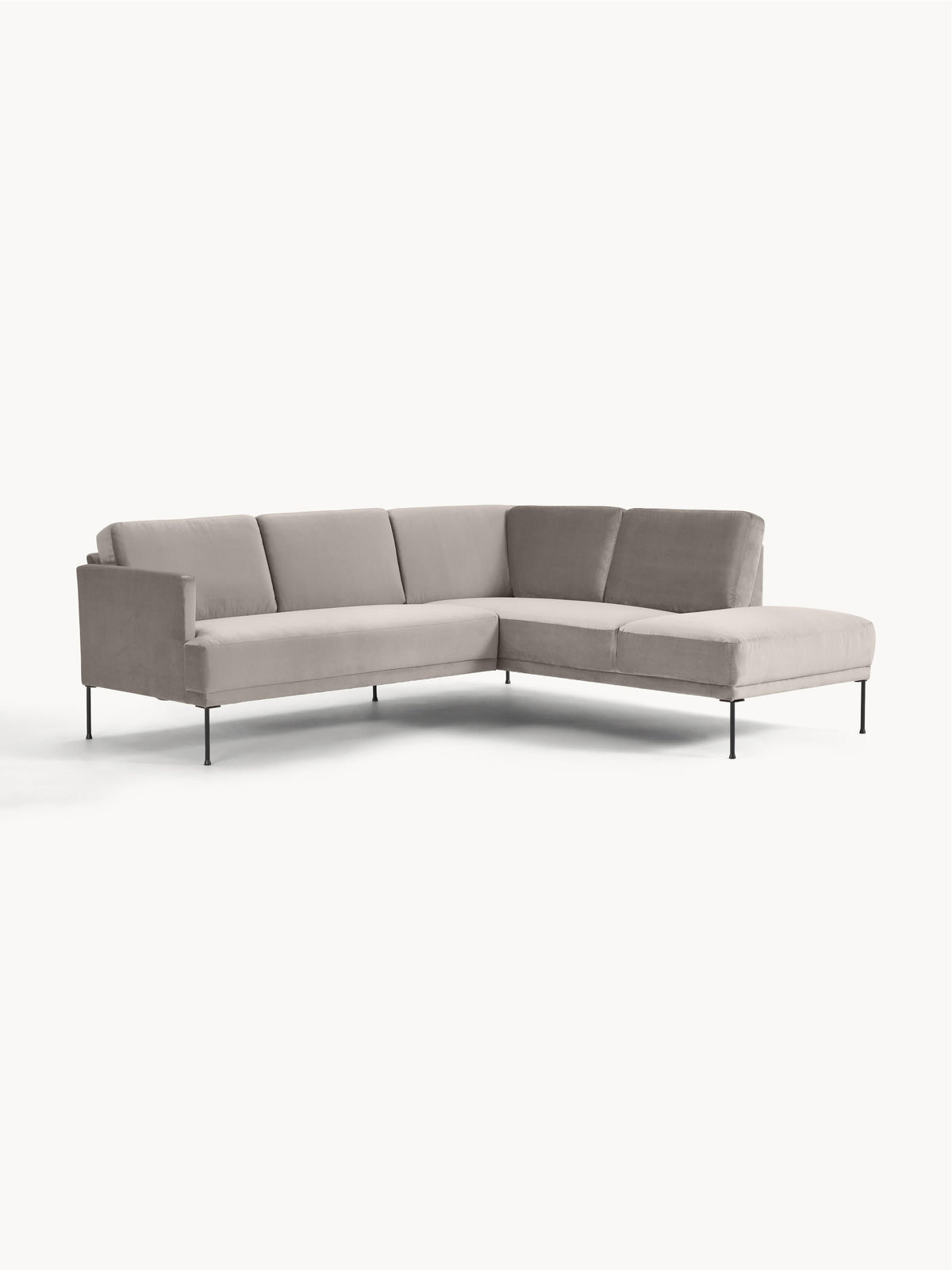 Lux Fluente Velvet Corner Couch