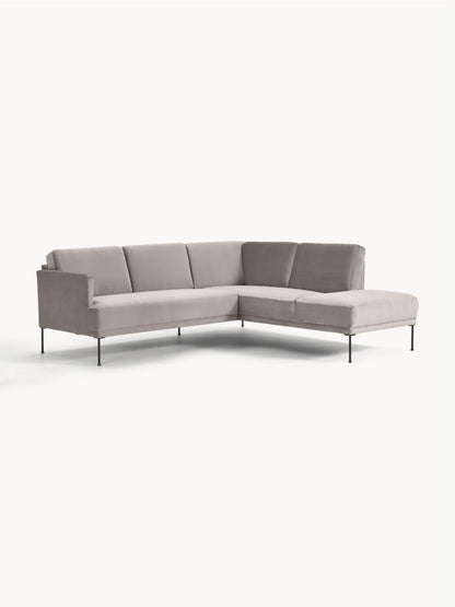 Lux Fluente Velvet Corner Couch