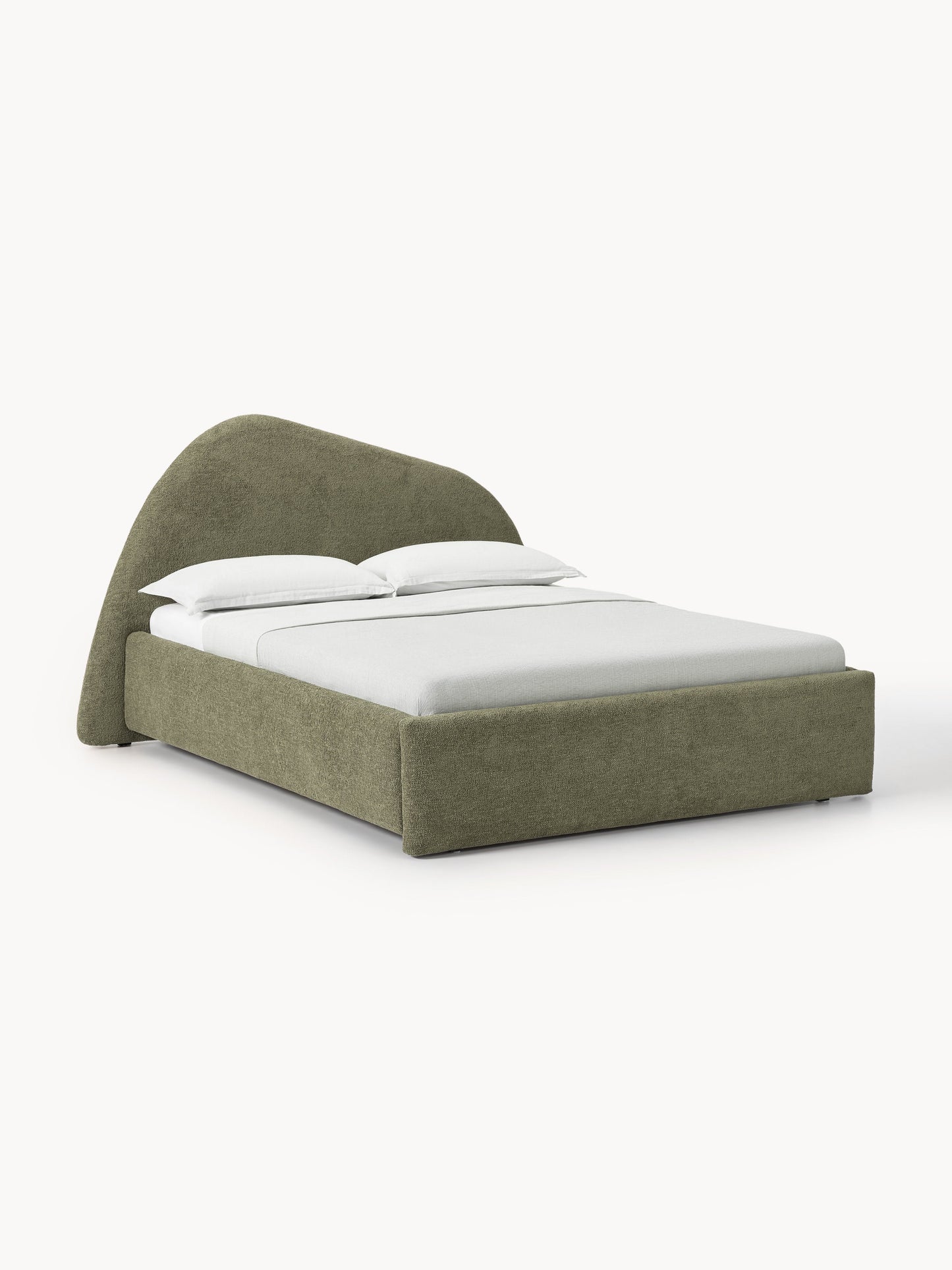 Lux Gary Bouclé Bed, Upholstered