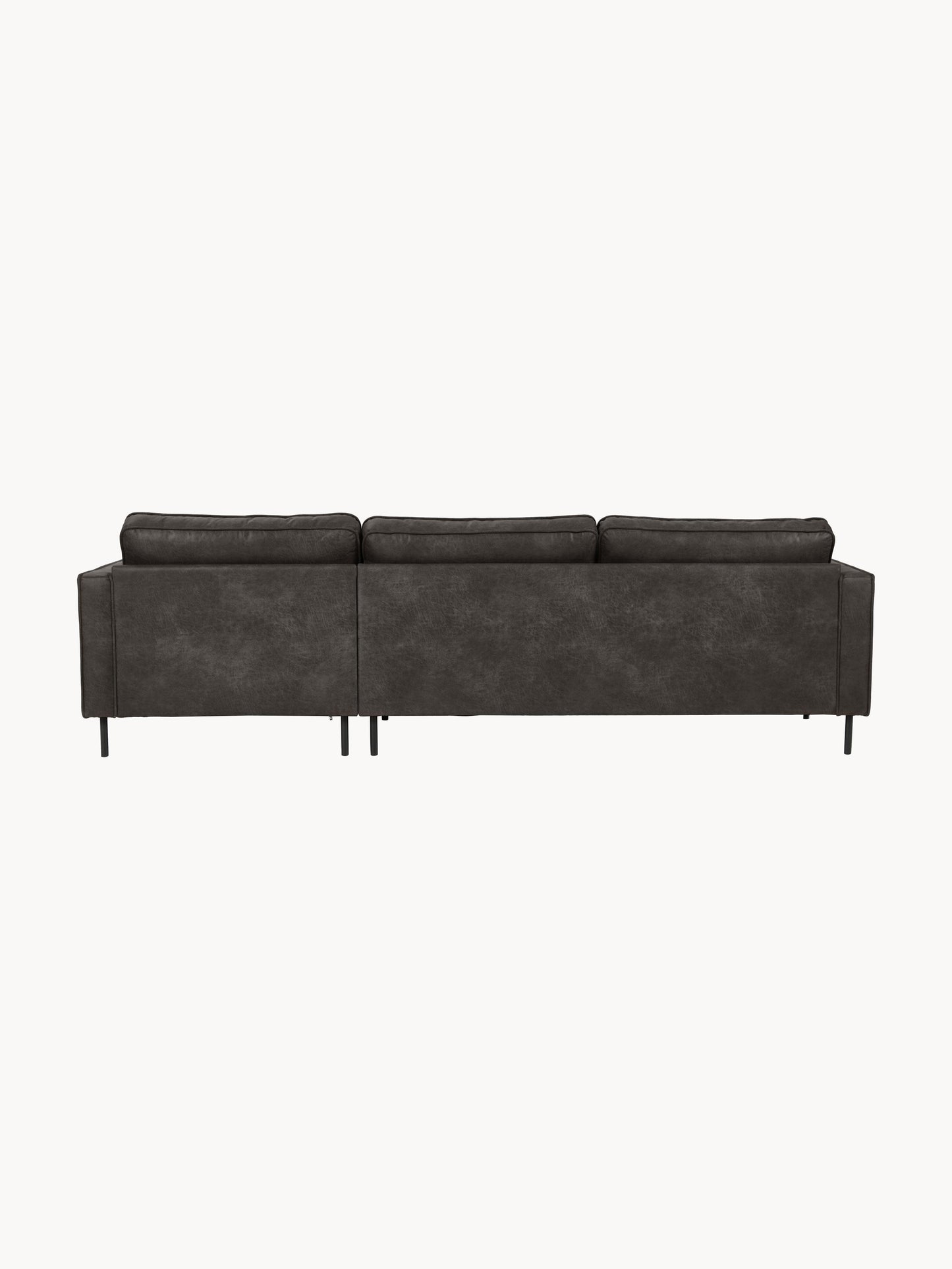 Lux Hunter Leather Corner Couch (3-Seater)