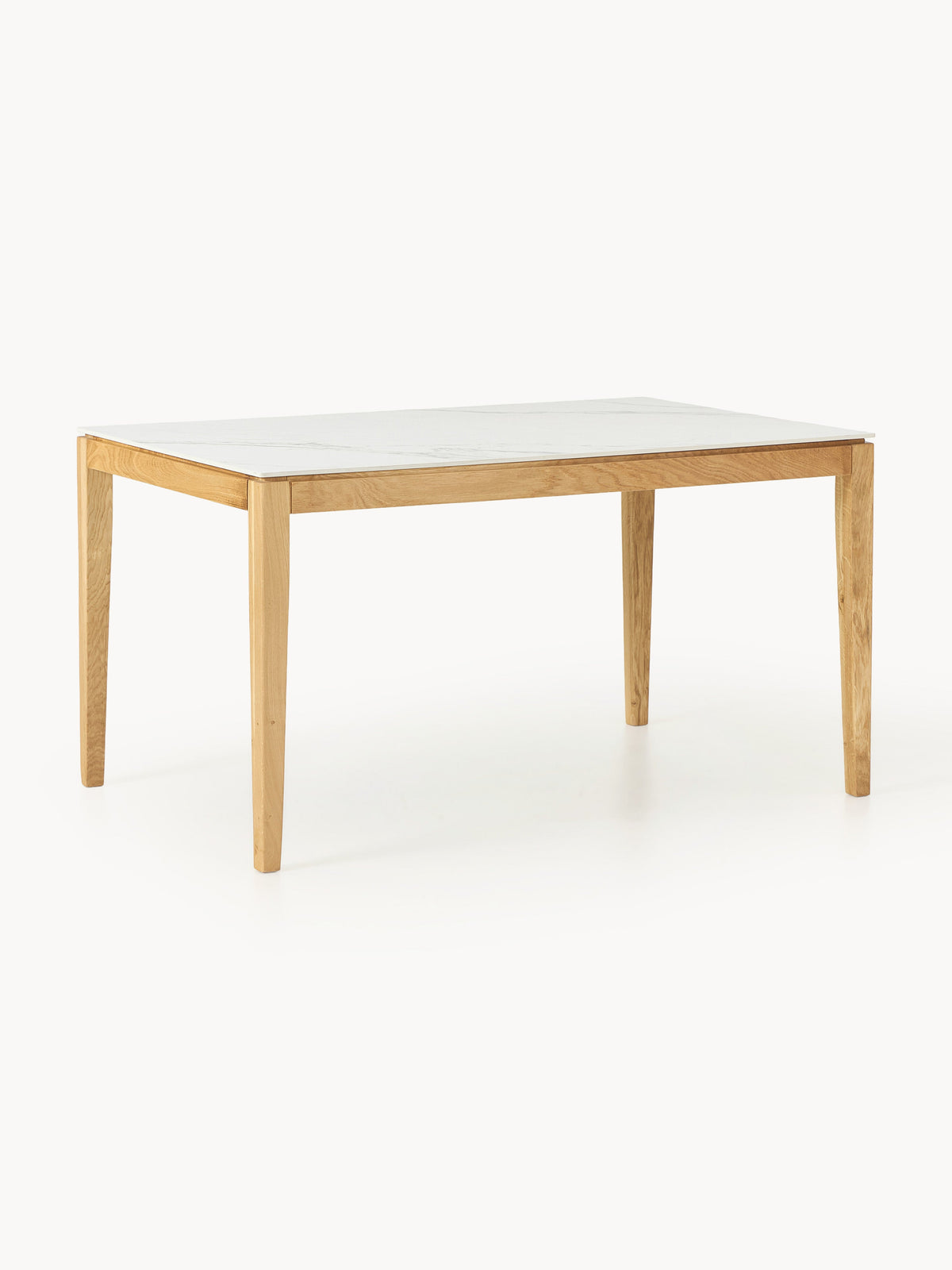 Lux Jackson Dining Table with Tabletop in Marble Look, Available in Various Sizes