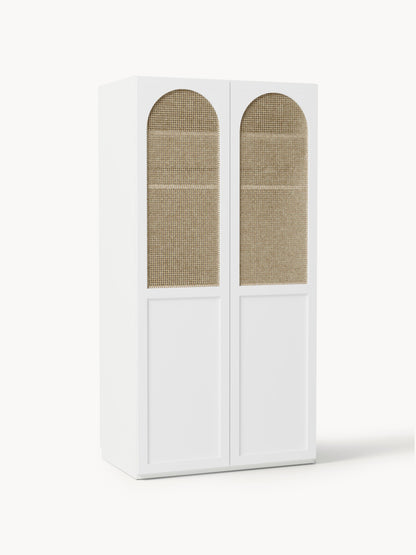 Lux Jeanne Modular Hinged-Door Wardrobe in Various Sizes, 100 cm Wide