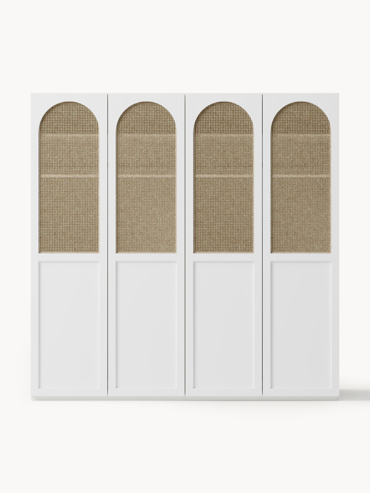 Lux Jeanne Modular Hinged-Door Wardrobe in Various Sizes, 200 cm Wide