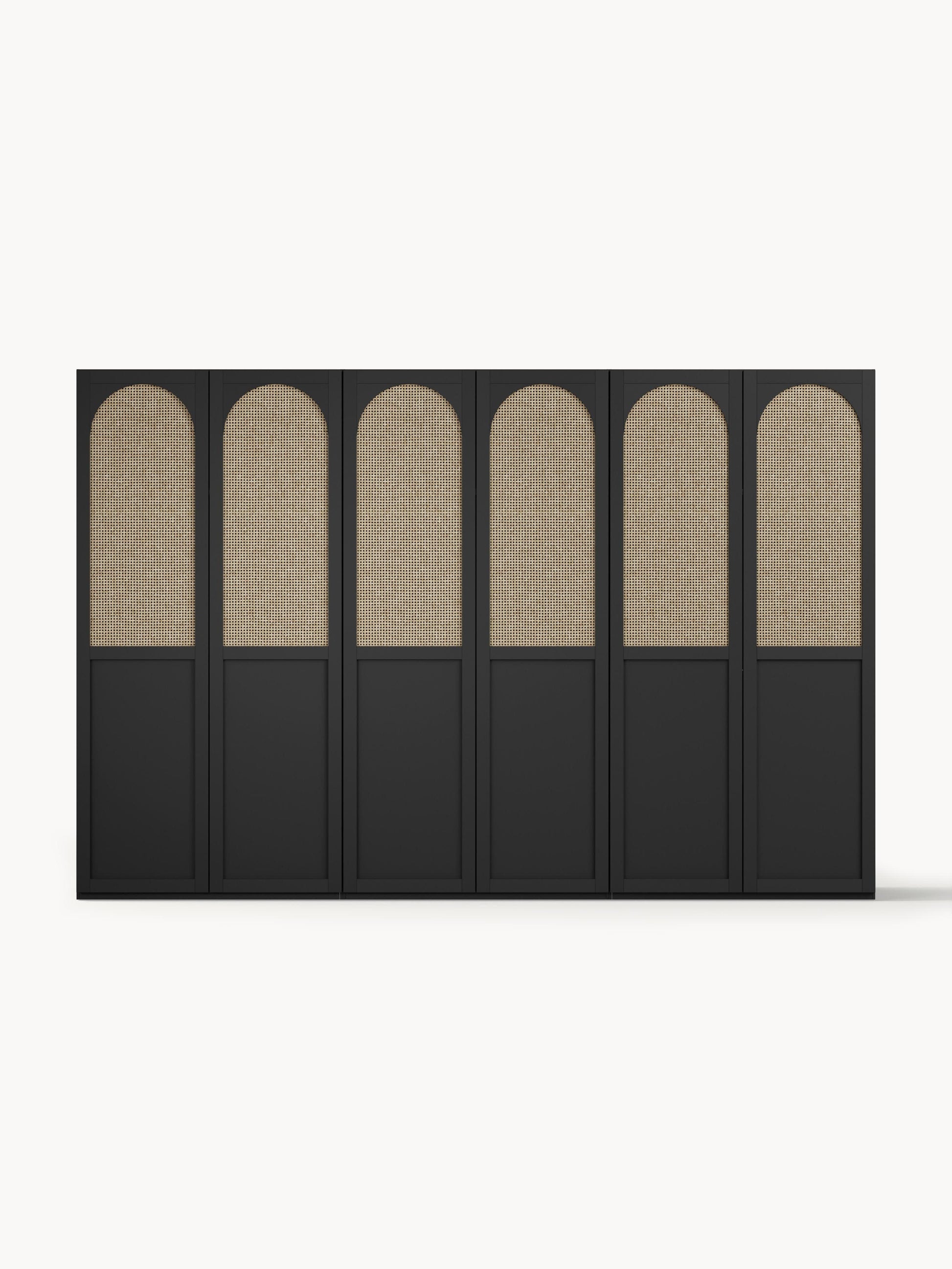Lux Jeanne Modular Hinged-Door Wardrobe in Various Sizes, 300 cm Wide