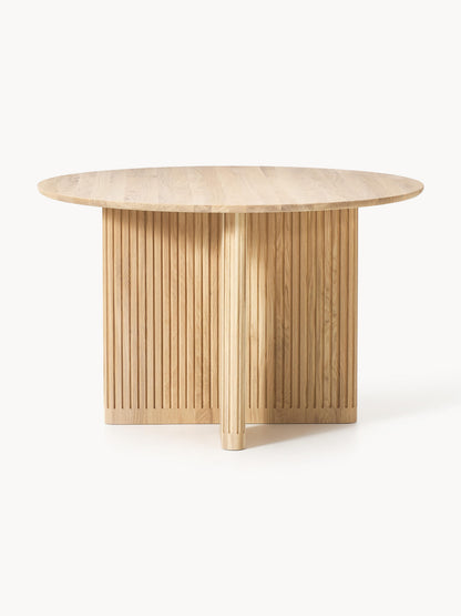 Lux Jolka Round Dining Table, Ø 120 cm, in Oak