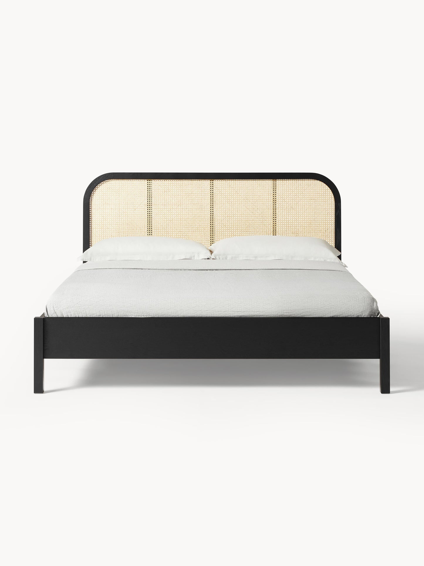Lux Jones Timber Bed with Vienna Cane Headboard