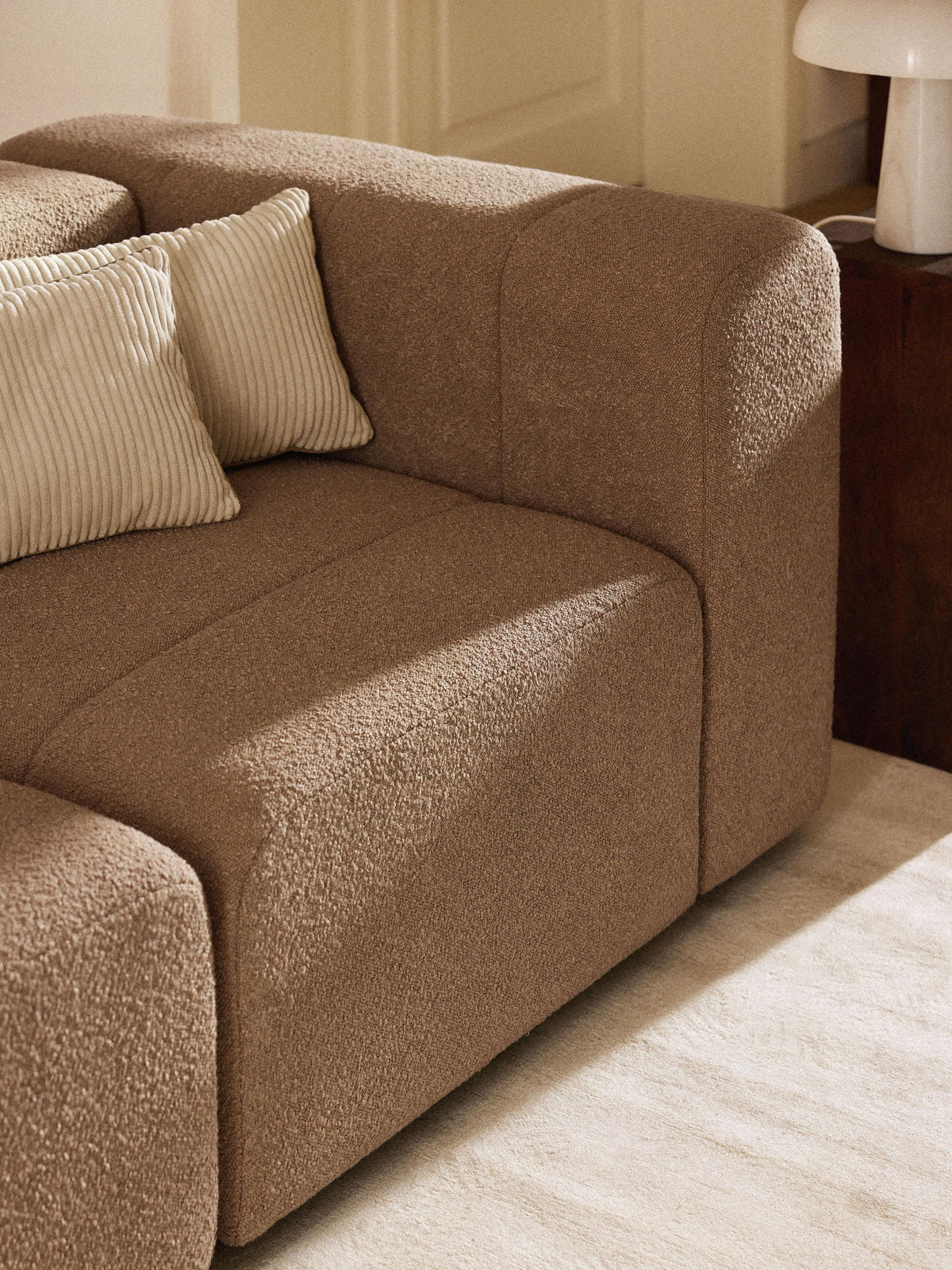 Lux Lena Bouclé Corner Unit