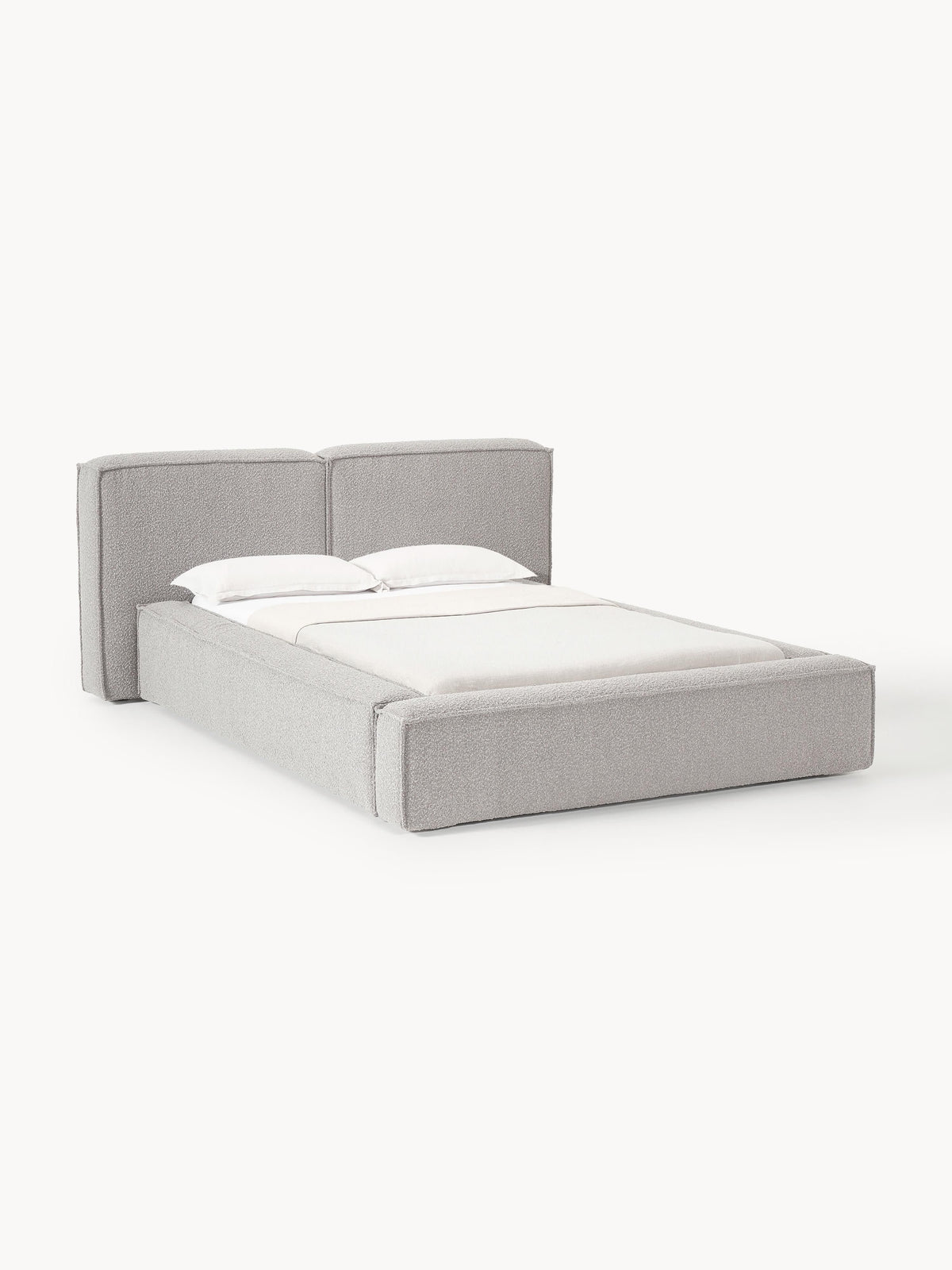Lux Lennon Bouclé Bed, Upholstered