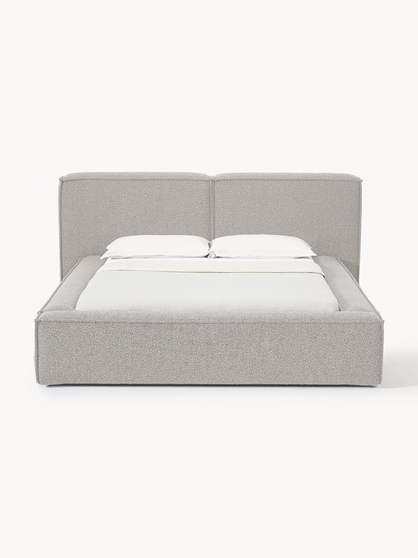 Lux Lennon Bouclé Bed, Upholstered