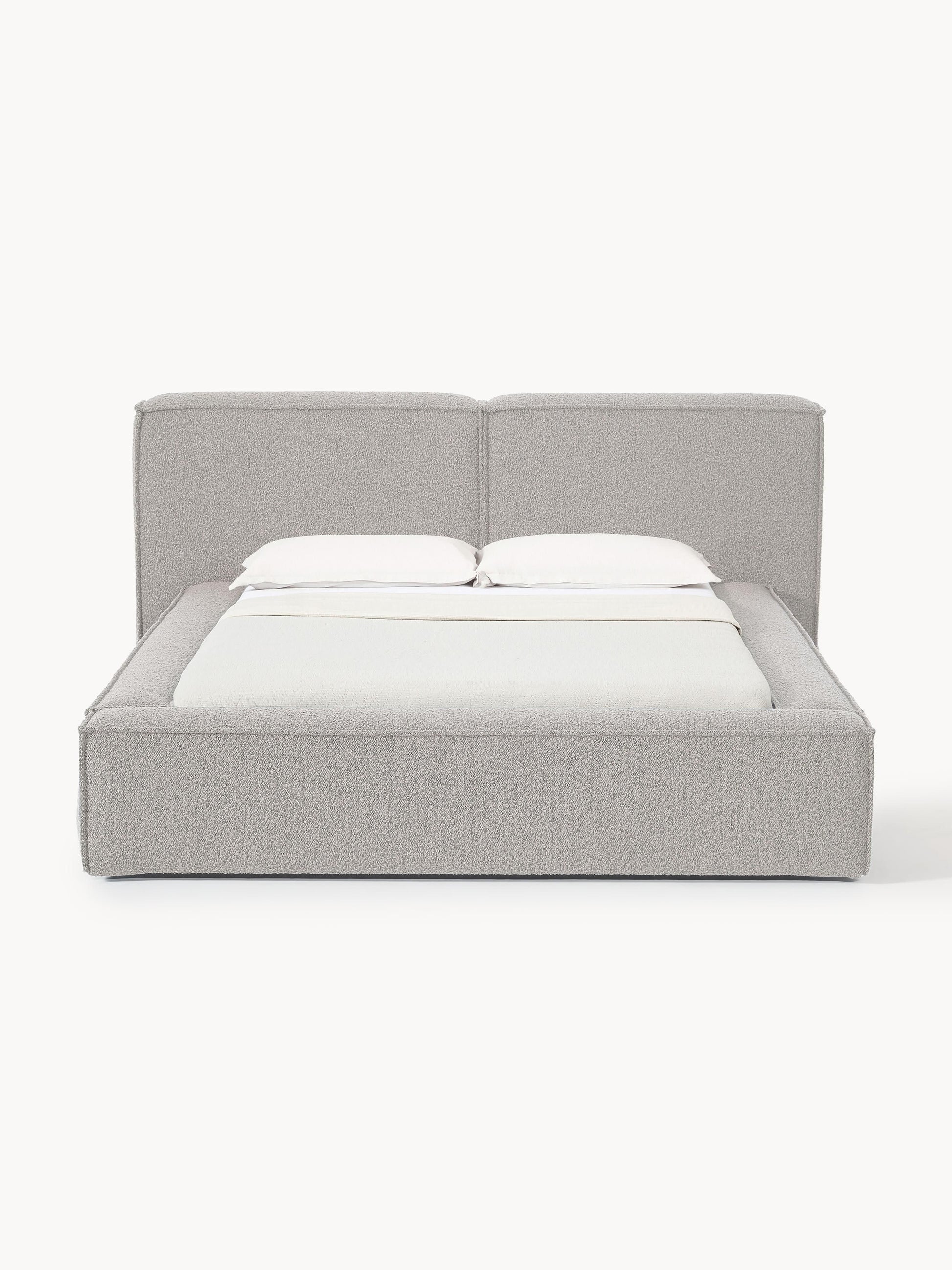 Lux Lennon Bouclé Bed, Upholstered