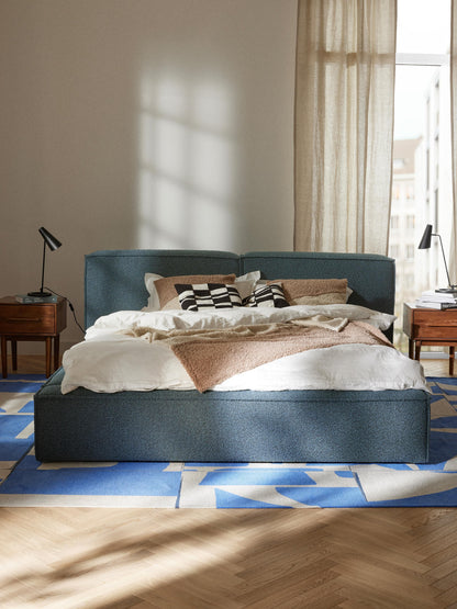 Lux Lennon Bouclé Bed, Upholstered