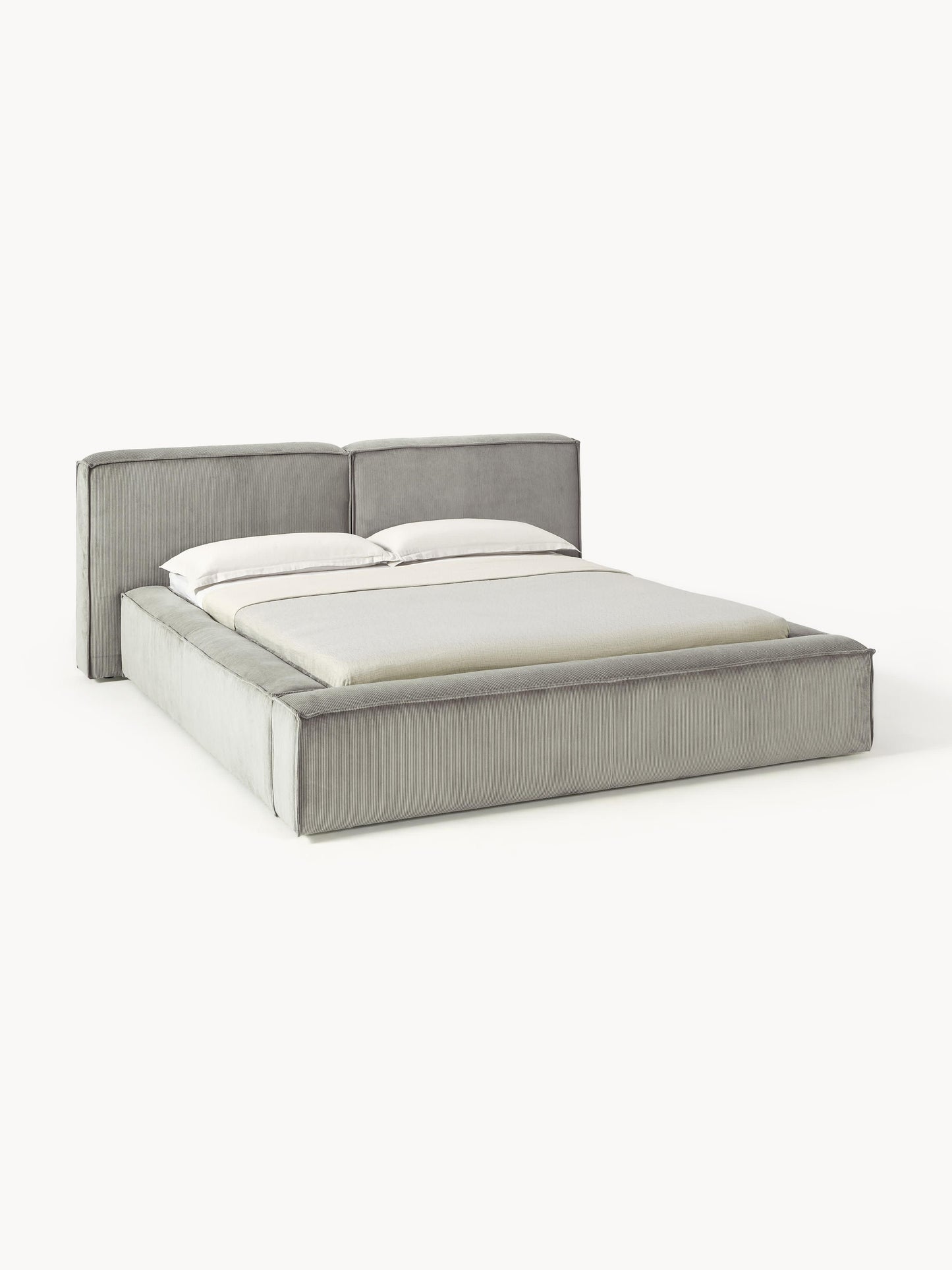 Lux Lennon Corduroy Bed, Upholstered