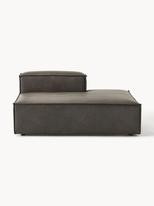 Lux Lennon Leather Ottoman Unit
