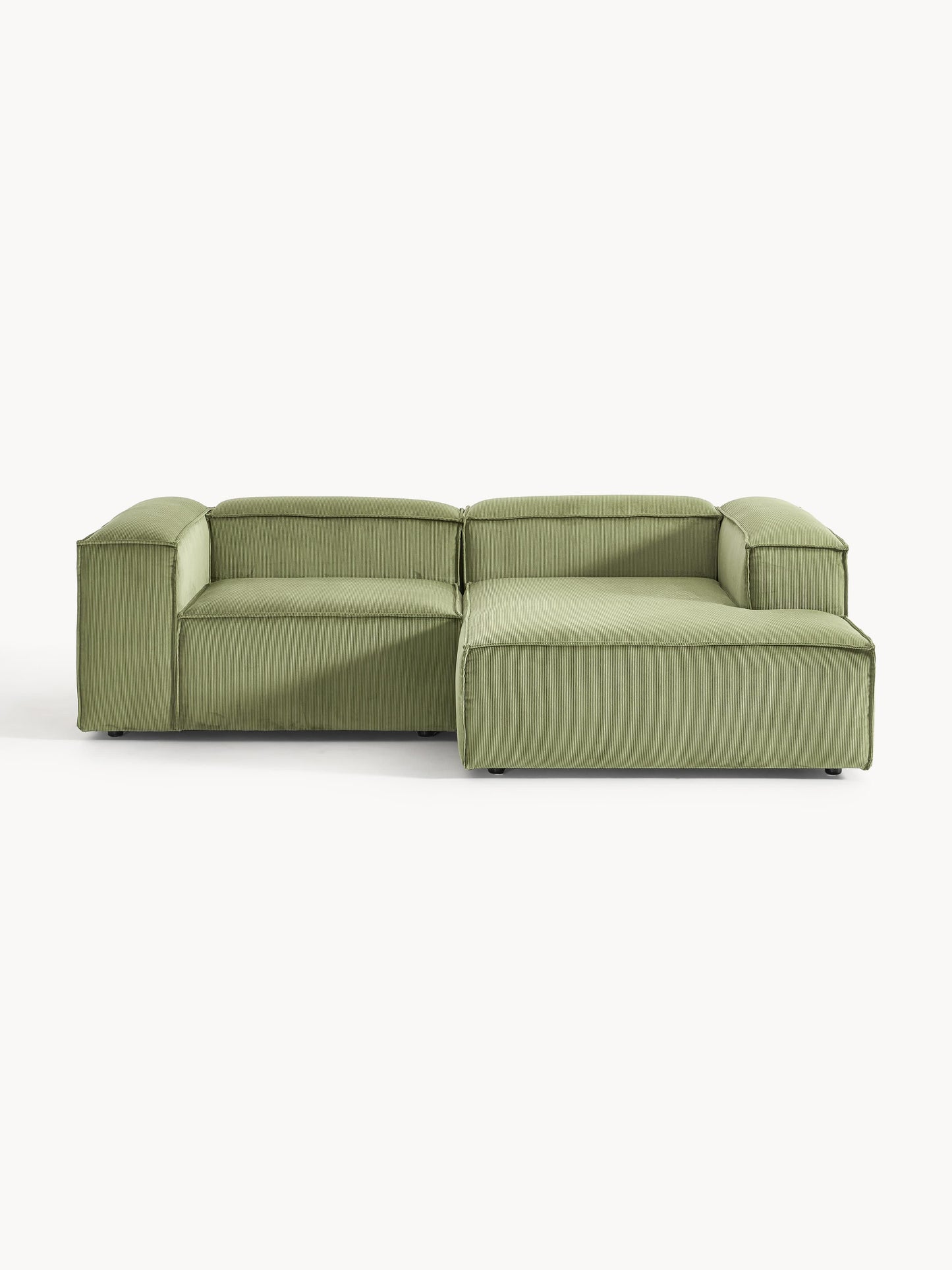 Lux Lennon Modular Corduroy Corner Couch (2-Seater)