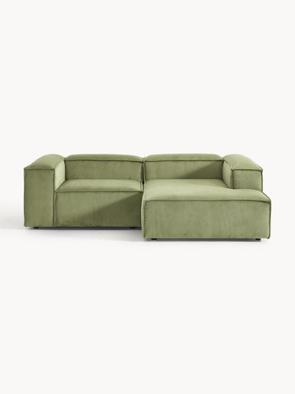 Lux Lennon Modular Corduroy Corner Couch (2-Seater)