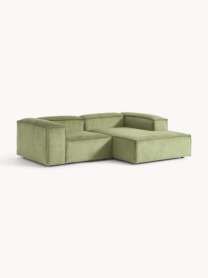 Lux Lennon Modular Corduroy Corner Couch (2-Seater)