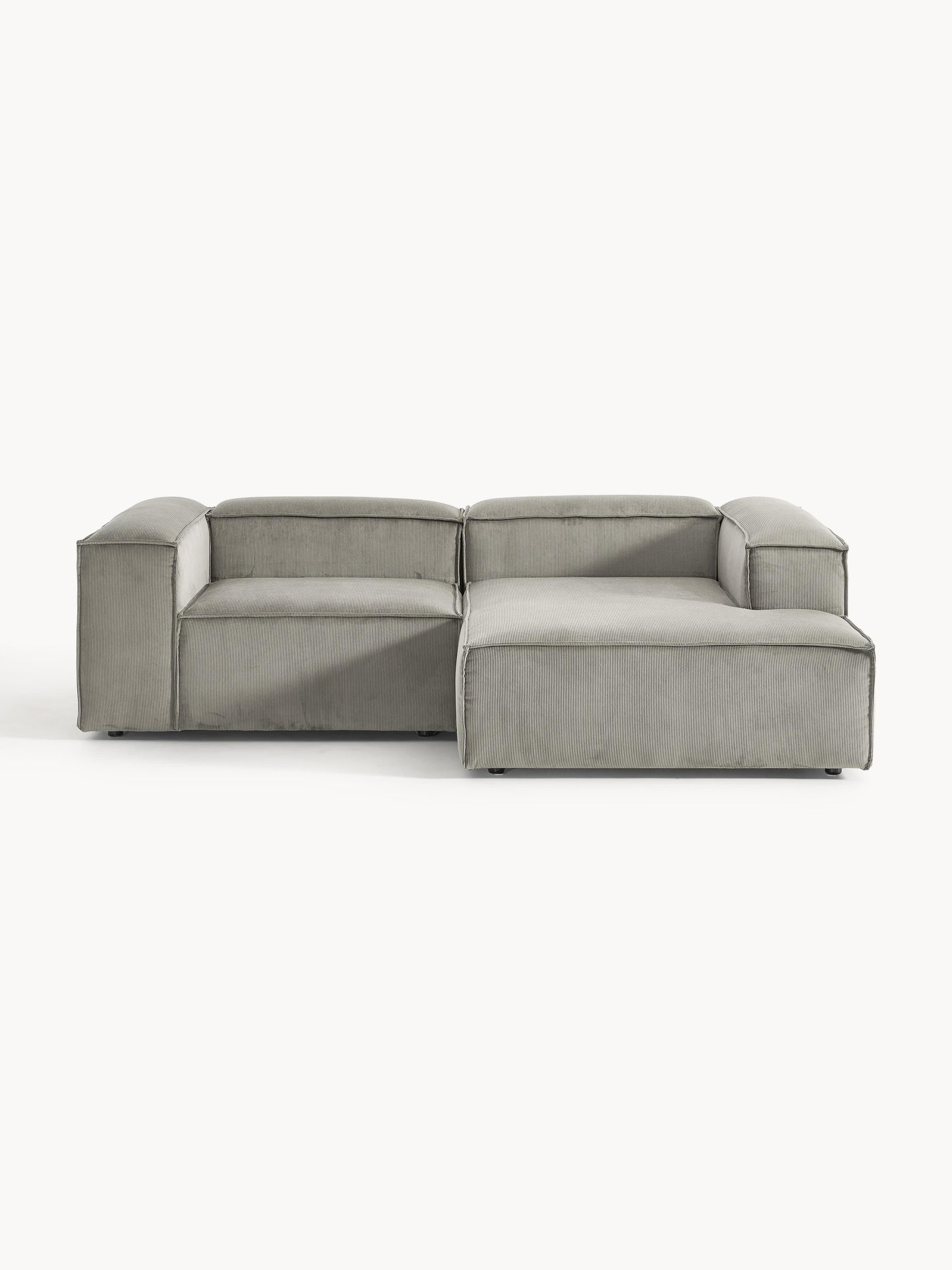 Lux Lennon Modular Corduroy Corner Couch (2-Seater)