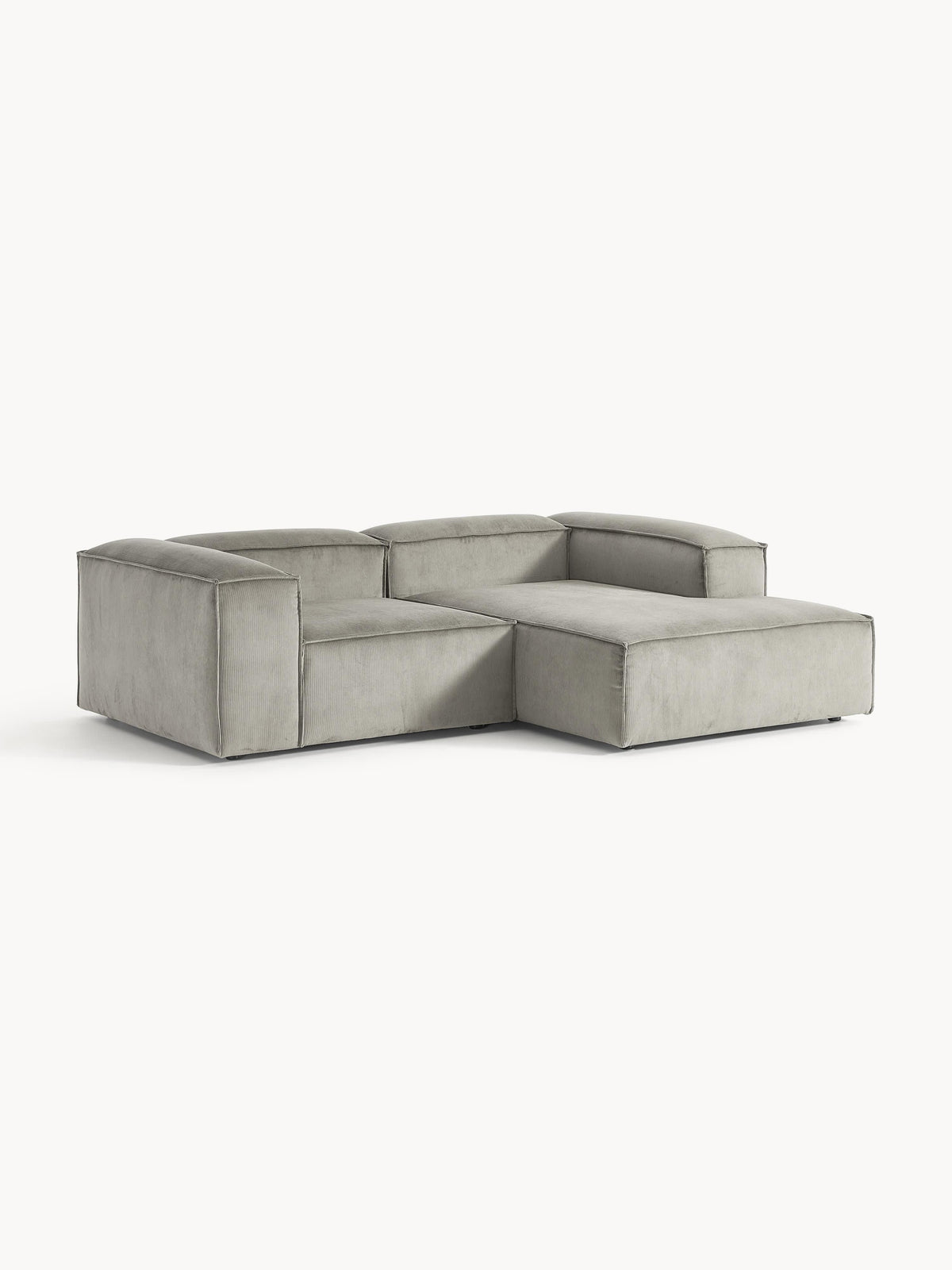 Lux Lennon Modular Corduroy Corner Couch (2-Seater)