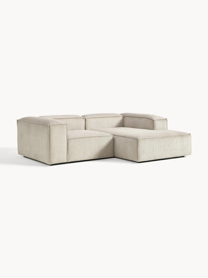 Lux Lennon Modular Corduroy Corner Couch (2-Seater)