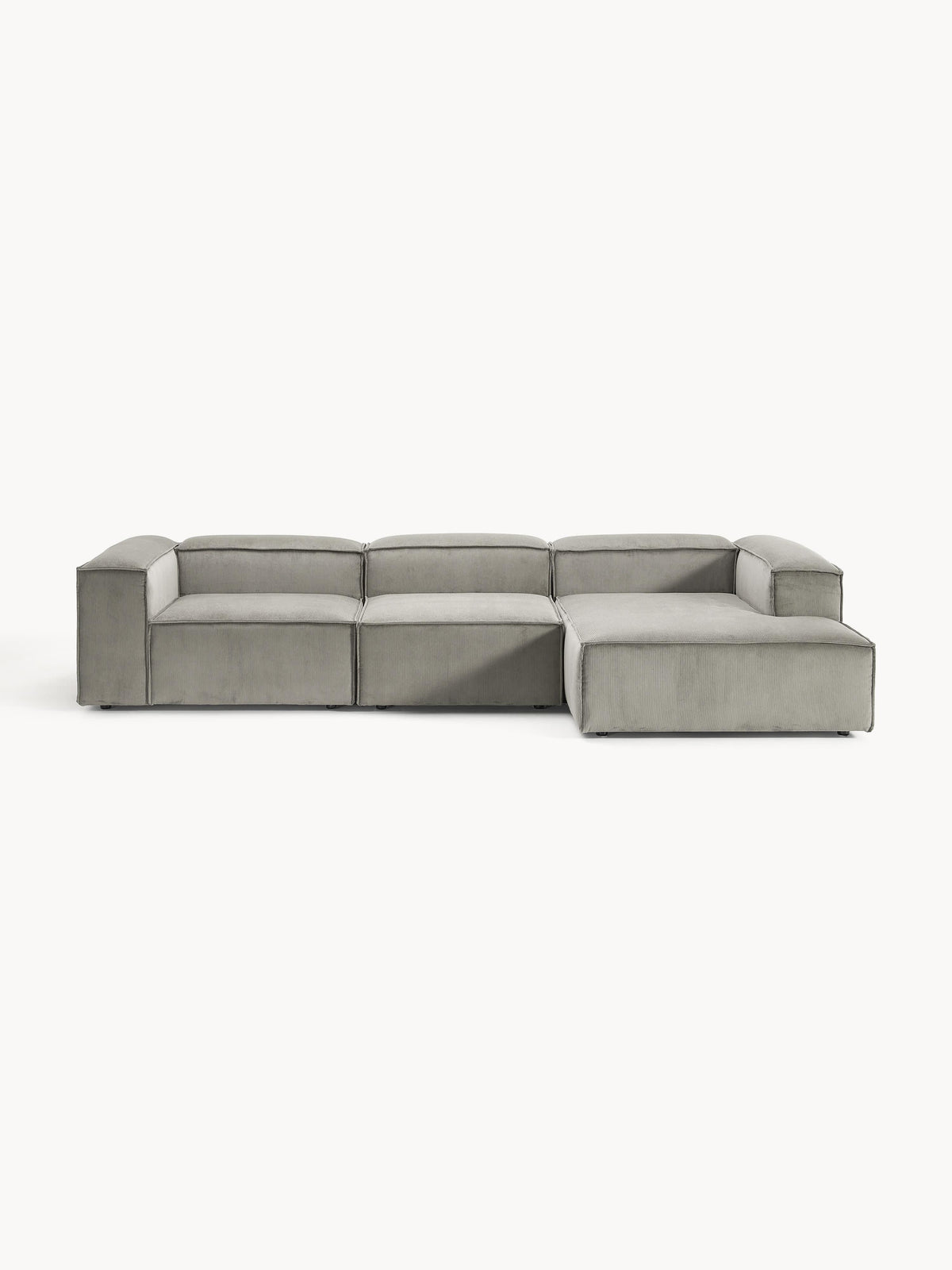 Lux Lennon Modular Corduroy Corner Couch (4-Seater)
