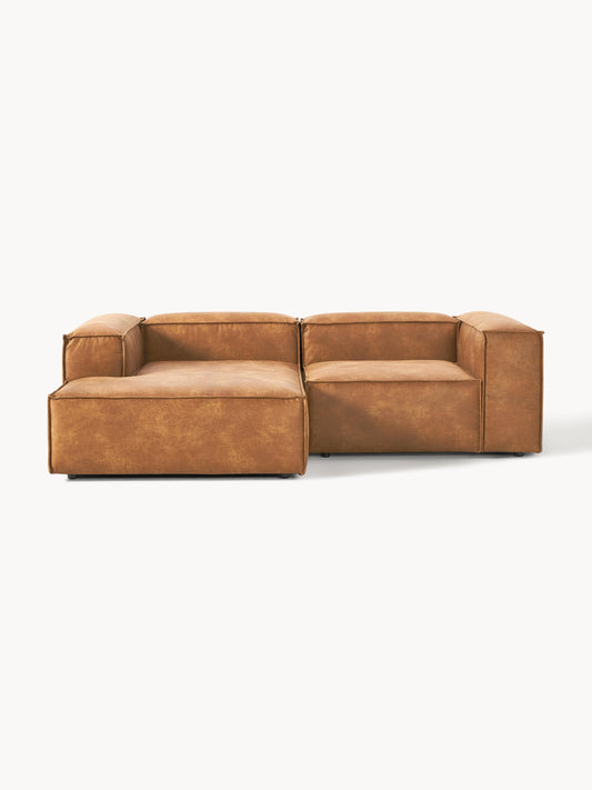 Lux Lennon Modular Leather Corner Couch (2-Seater)