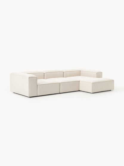 Lux Lennon Modular Linen Blend Corner Couch (4-Seater)