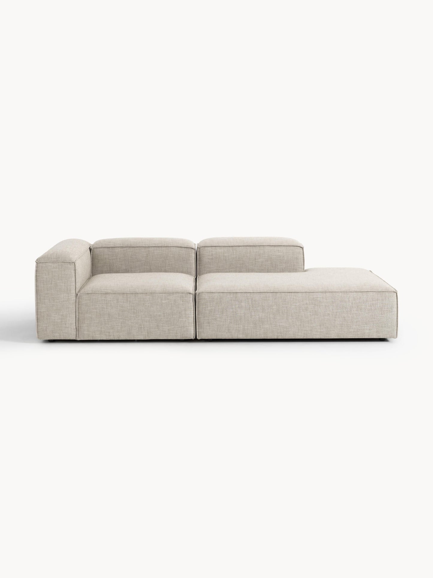 Lux Lennon Modular Linen Blend Footstool