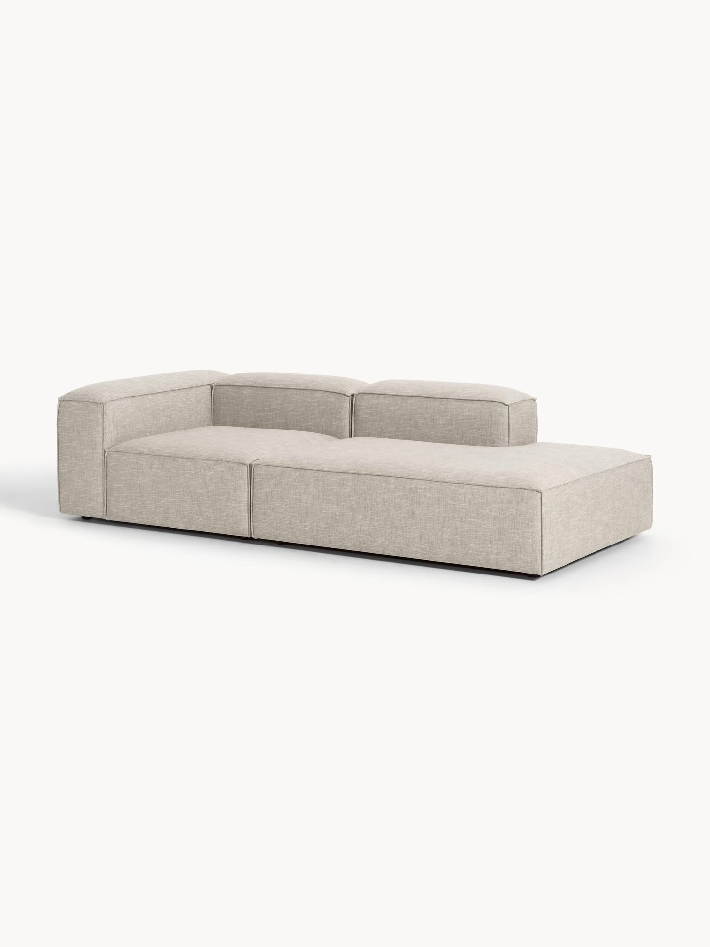 Lux Lennon Modular Linen Blend Footstool