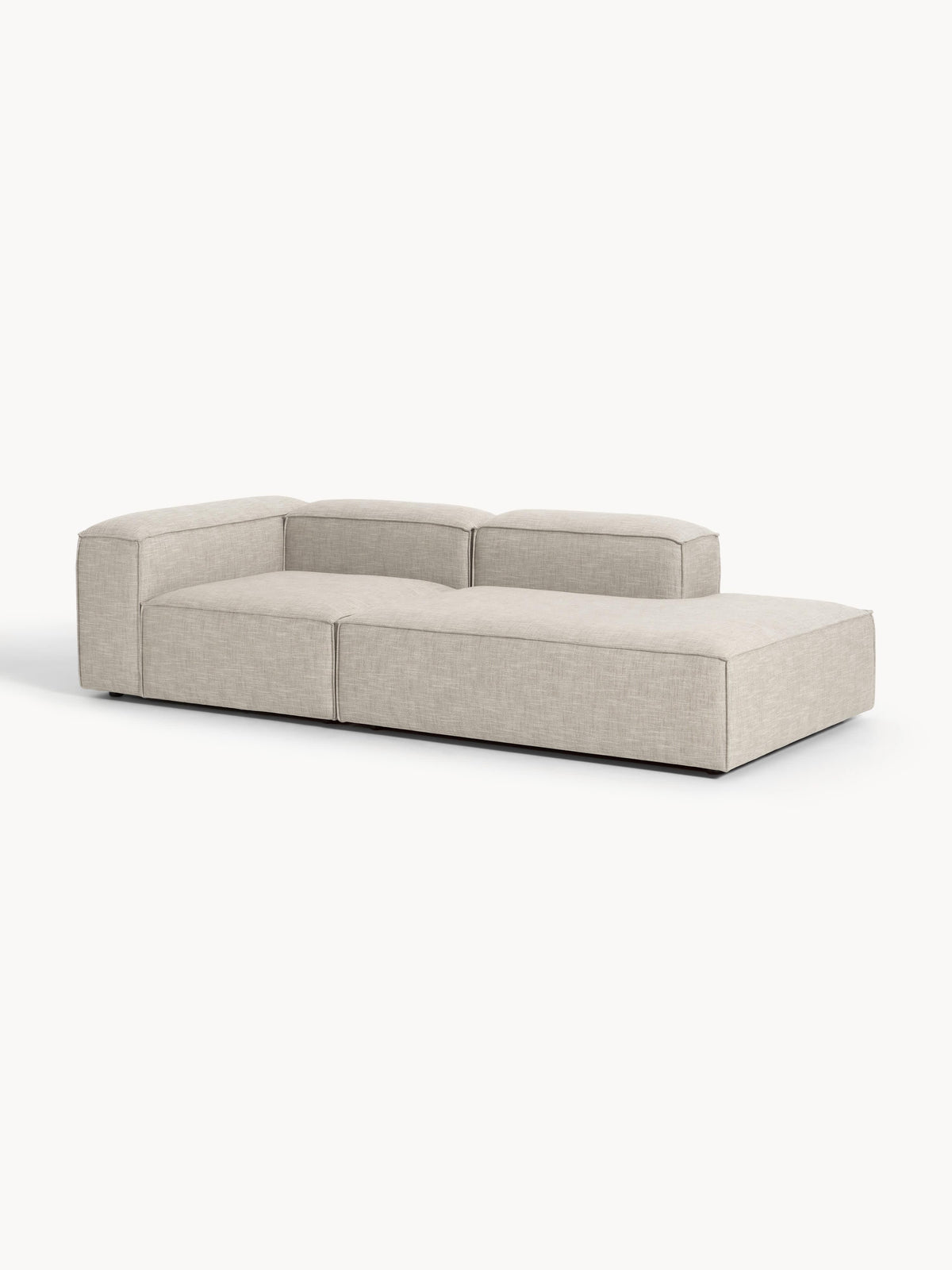 Lux Lennon Modular Linen Blend Footstool