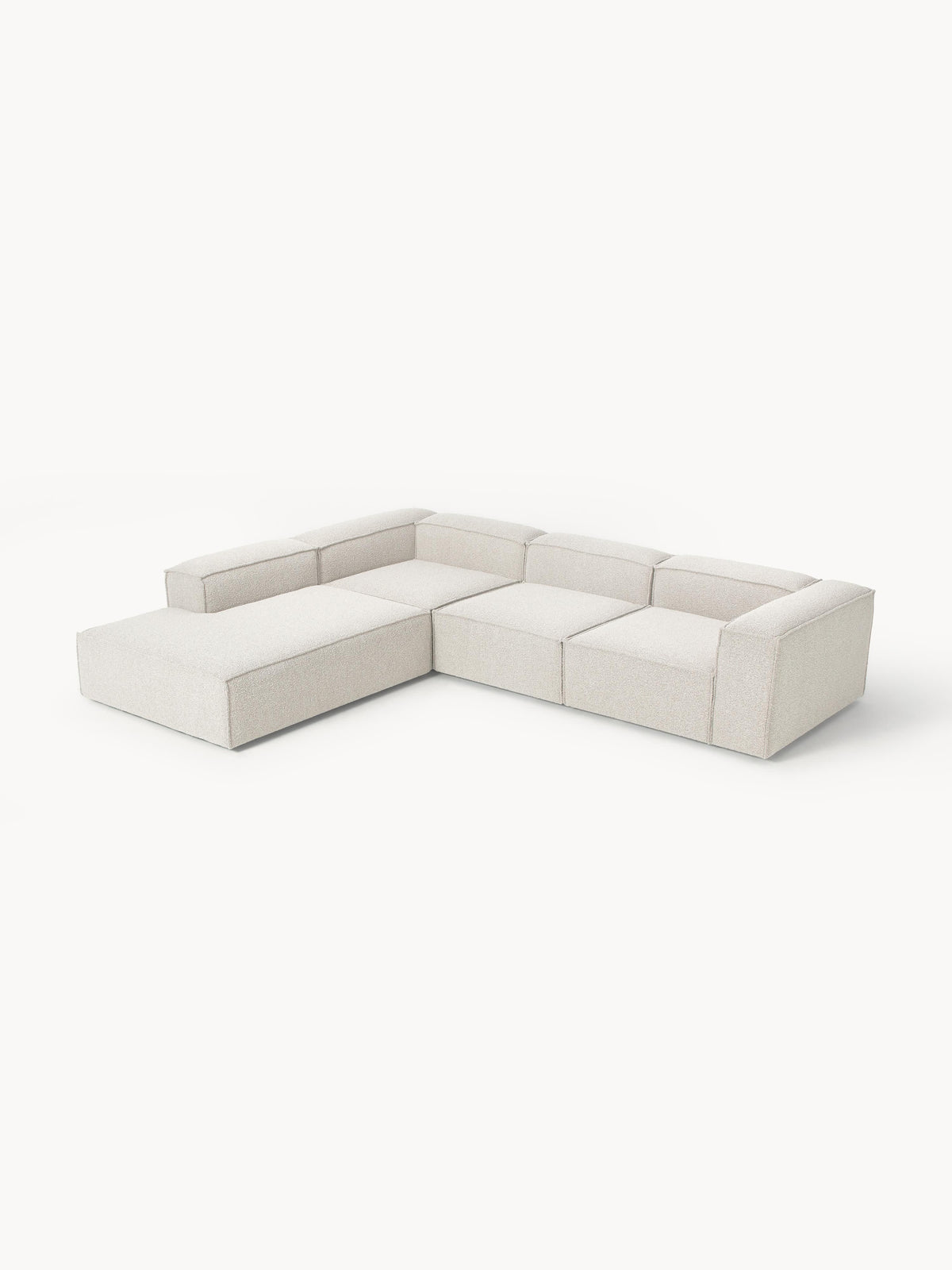 Lux Lennon Modular XL Bouclé Corner Couch (4-Seater)