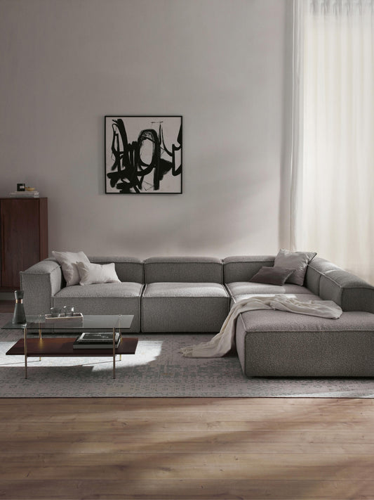 Lux Lennon Modular XL Bouclé Corner Couch (4-Seater)