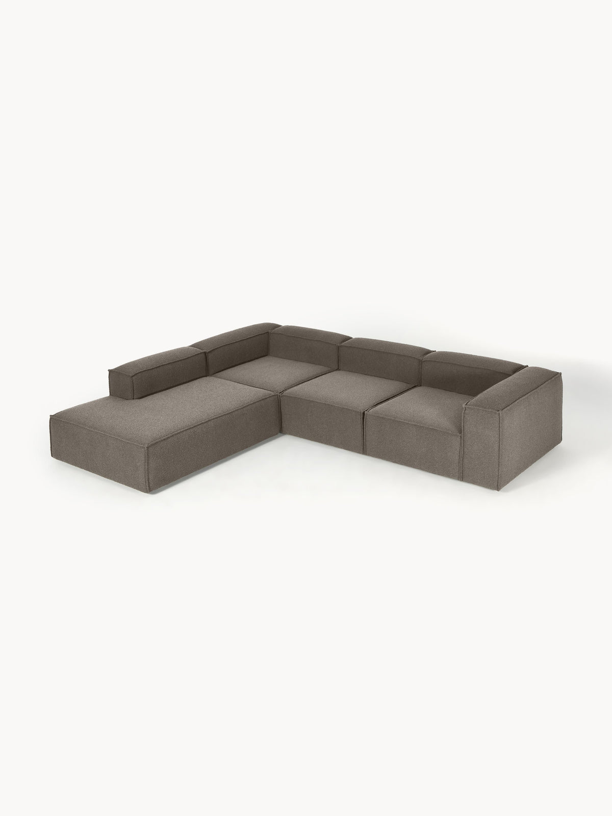 Lux Lennon Modular XL Bouclé Corner Couch (4-Seater)