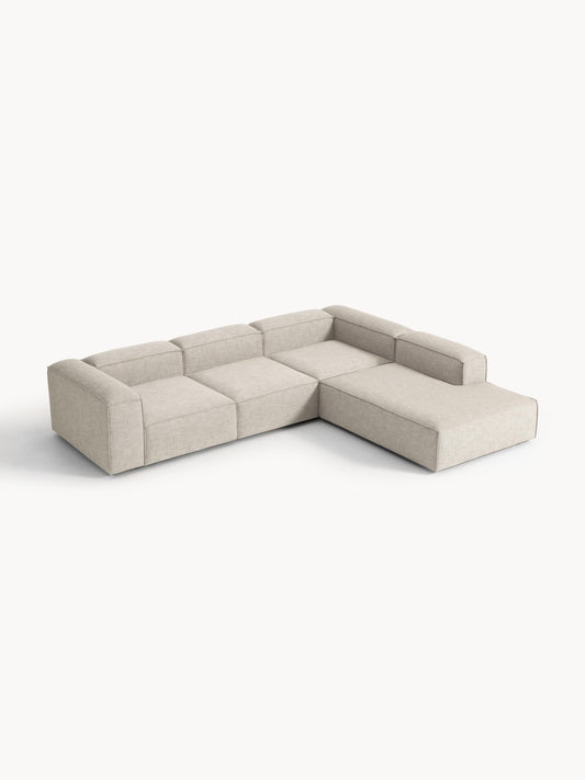 Lux Lennon Modular XL Corner Couch (4-Seater) in Linen Blend