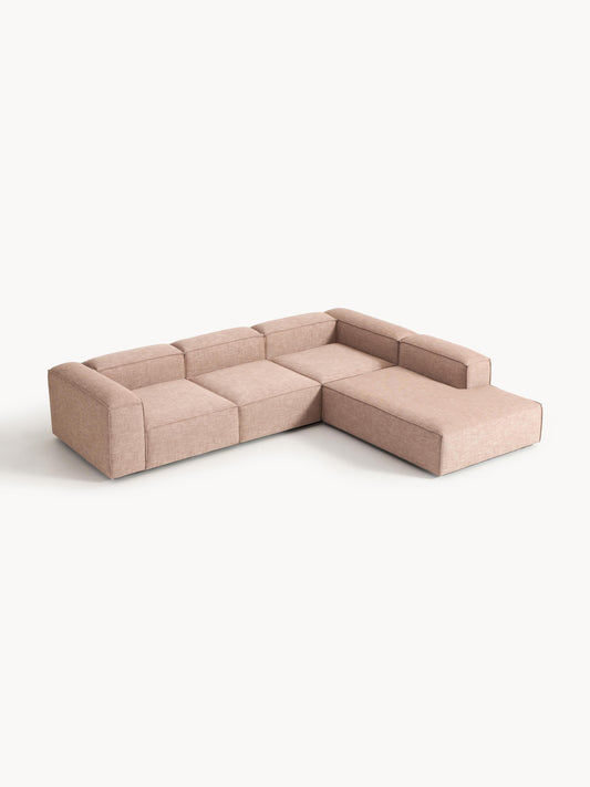 Lux Lennon Modular XL Corner Couch (4-Seater) in Linen Blend