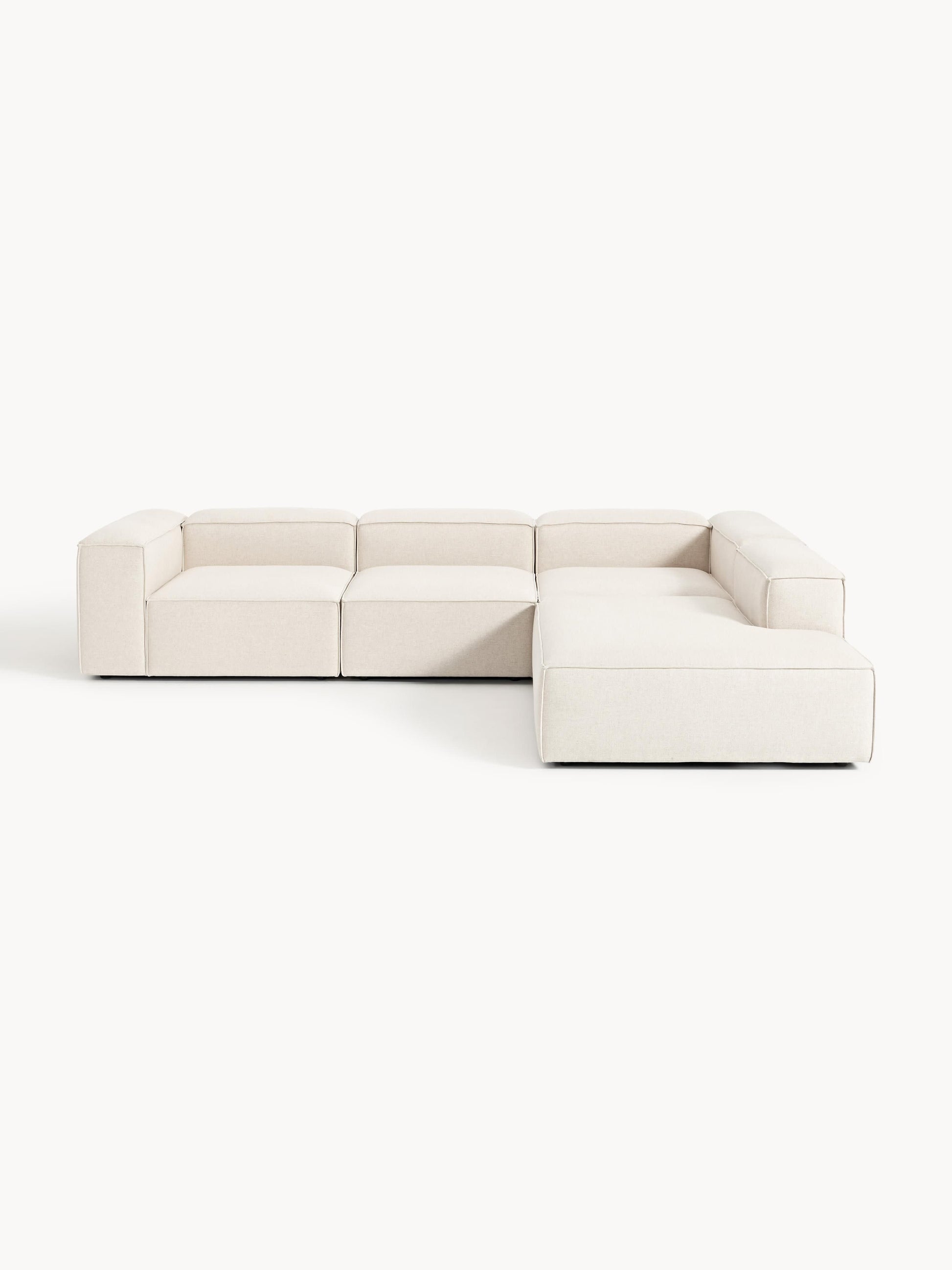 Lux Lennon Modular XL Corner Couch (4-Seater) in Linen Blend