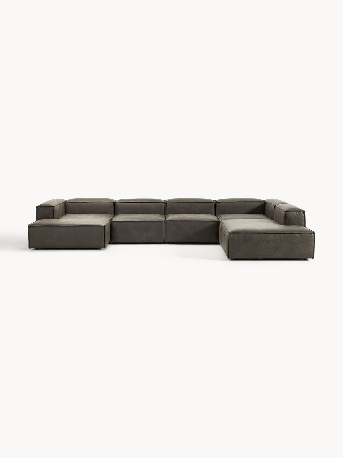 Lux Lennon Modular XL Couch in Leather