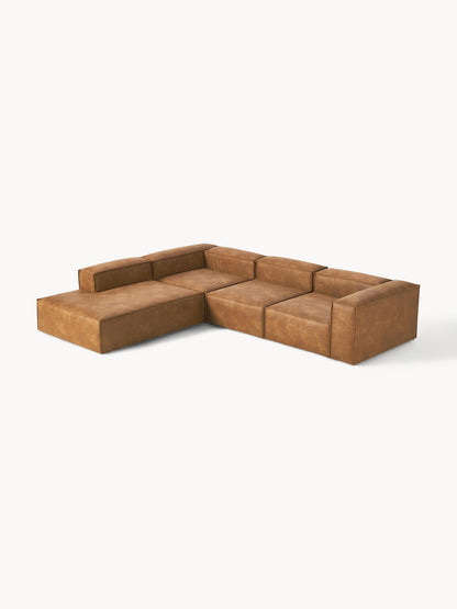 Lux Lennon Modular XL Leather Corner Couch (4-Seater)