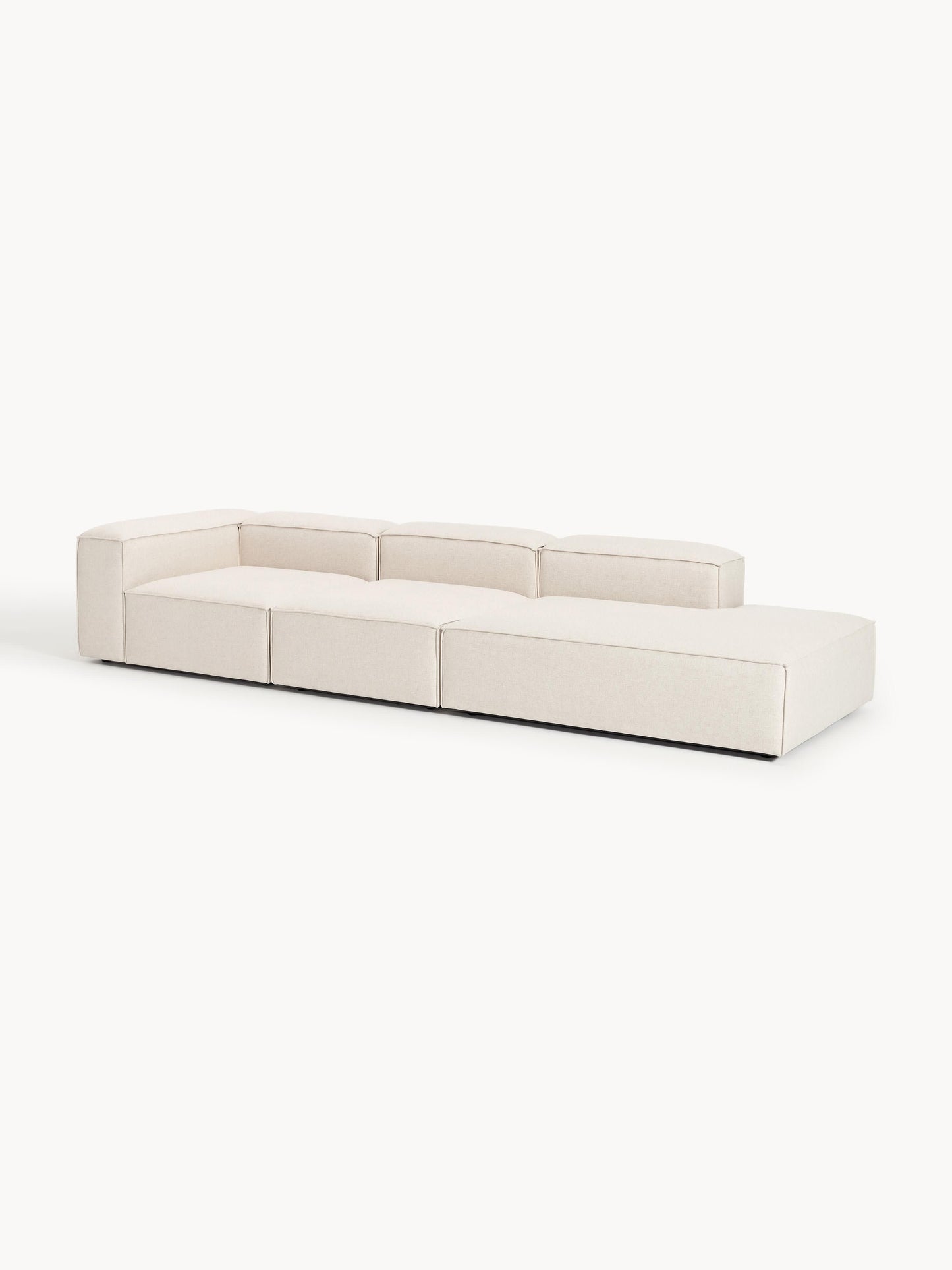 Lux Lennon Modular XL Linen Blend Footstool