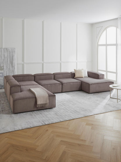 Lux Lennon Ottoman Corner Unit in Corduroy