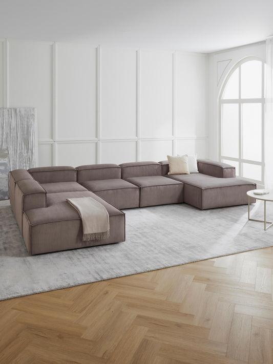 Lux Lennon Ottoman Corner Unit in Corduroy