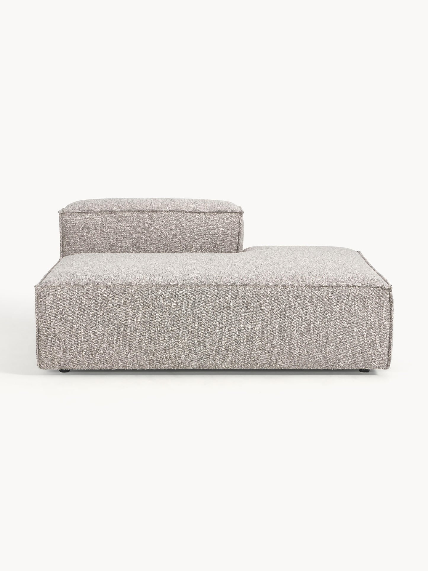 Lux Lennon Ottoman Unit in Bouclé