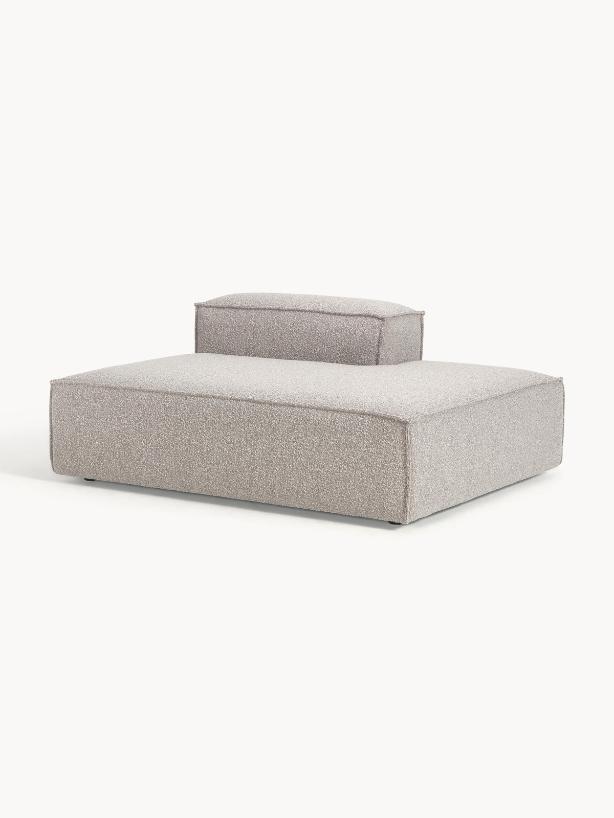 Lux Lennon Ottoman Unit in Bouclé